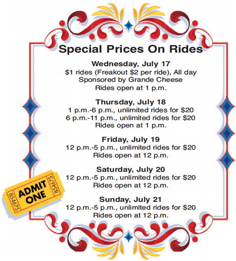 Special Prices On Rides
