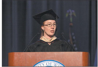 Kewaskum Grad Speaks  At UW-Platteville  Commencement