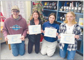 C.H.S. December Students of the Month