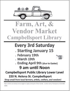 Farm, Art & Vendor Market at the Campbellsport Library